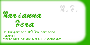 marianna hera business card